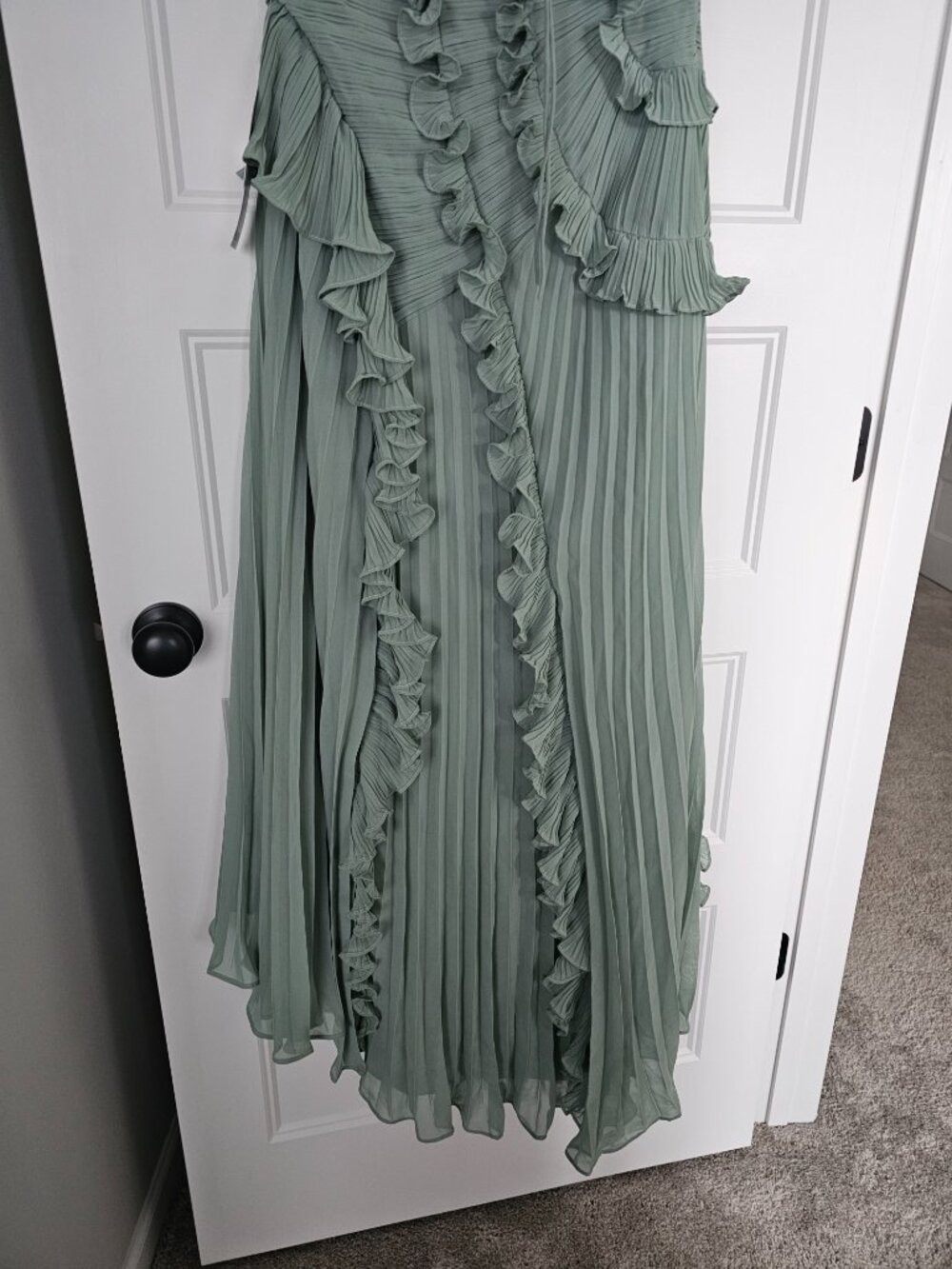 Azazie Hatsu Matcha Maxi Dress Size 10 - Picture 8 of 10